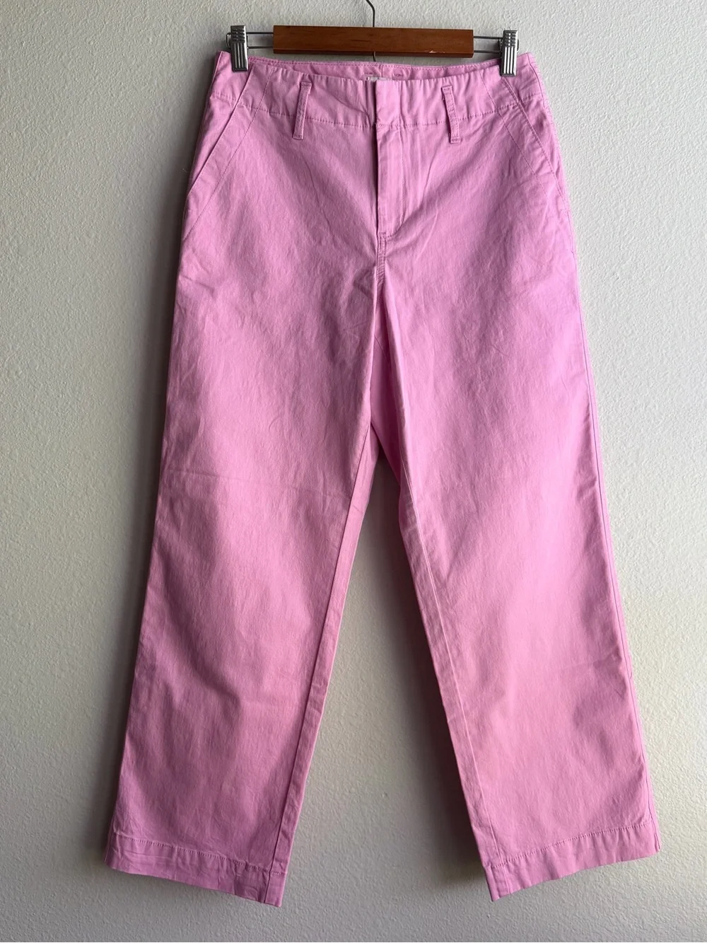 A New Day High Rise Straight Ankle Chino Pants 6 Pink Casual Chic Workwear C - Picture 1 of 8